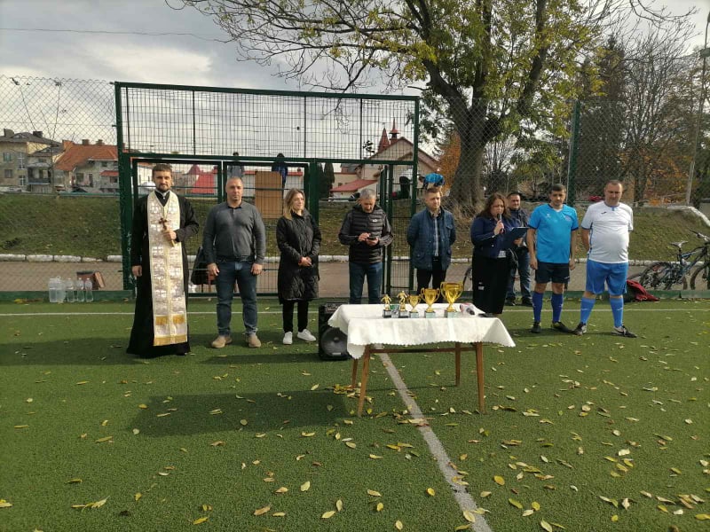 Відкриття футбольного турніру, приуроченого до Дня залізничника в місті Коломия