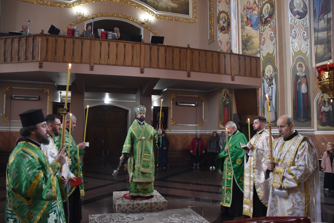 Урочиста Всеношна напередодні величного свята Входу Господнього в Єрусалим